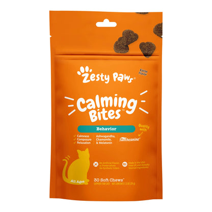 Calming Bites Bacon 30Ct - Cat (Pouch)